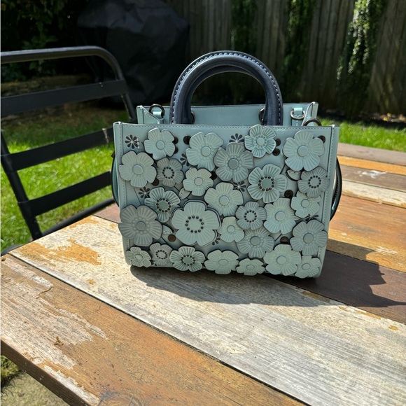 Coach Rogue 25 with Tea Rose in blue/green - Picture 14 of 16